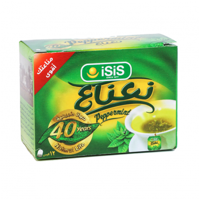 ISIS PEPPERMINT TEA 100% NATURAL 12 FILTER BAGS